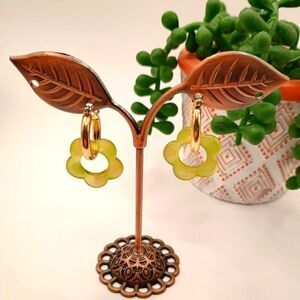 Lime Green Acrylic Earrings